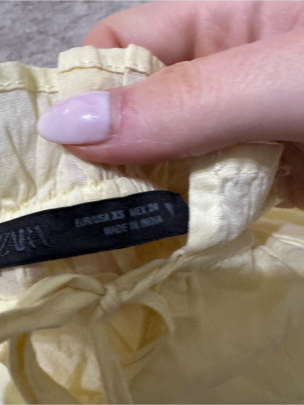 Zara washed strap tie tank size xs - Picture 3 of 3